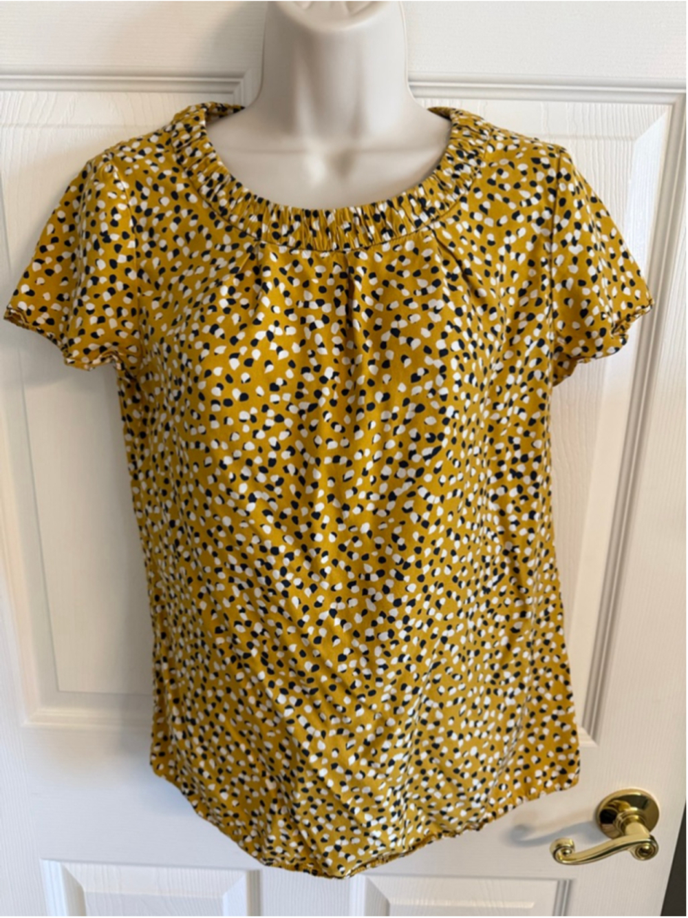 Boden Carey top "Tuscan Sun Speckle" pattern silk blend SZ 4